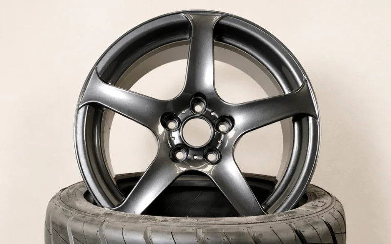 Alloy wheel painted in the Economy Anthracite shade