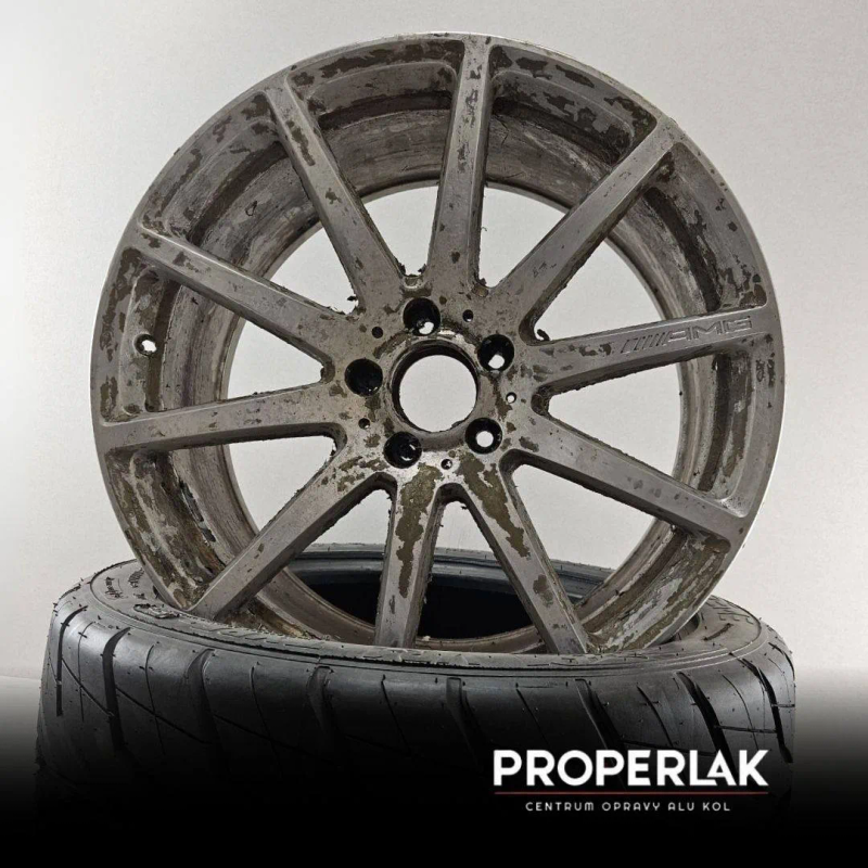 19" AMG - Lambo Bronz lesk – vor der Aufbereitung