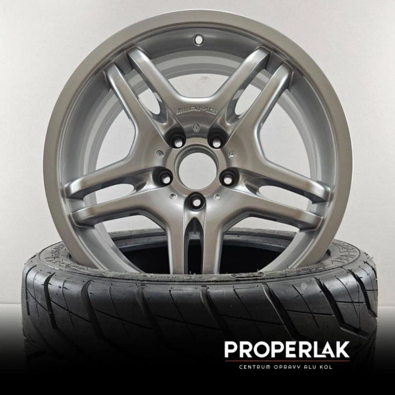 17" AMG - Mercury Chrom – nach der Aufbereitung
