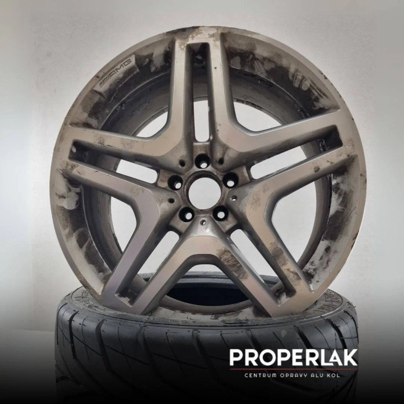 21" AMG - Černý lesk – vor der Aufbereitung