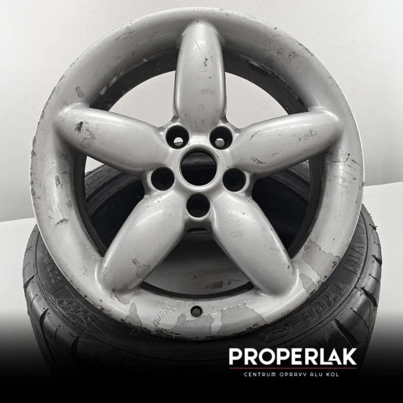 17" VW - Silver lesk – vor der Aufbereitung