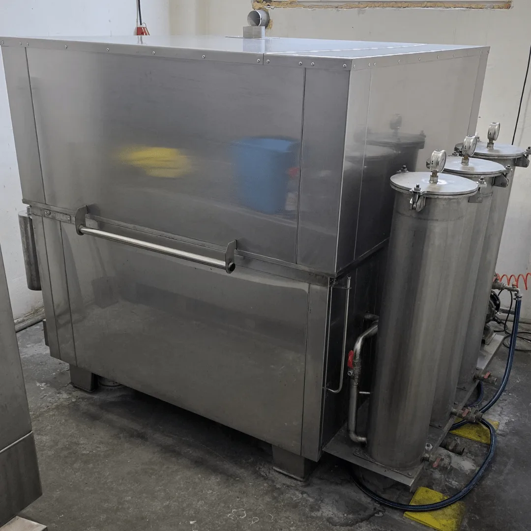 Equipo de acero inoxidable para decapado químico por pulverización con recipientes de filtro